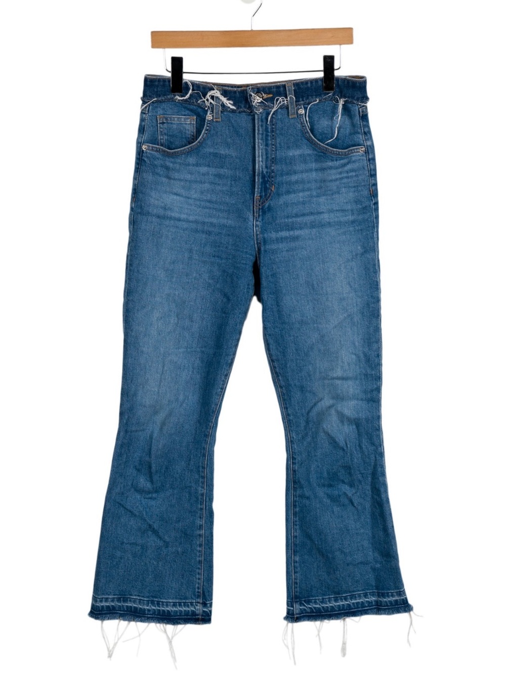 Veronica Beard High-Rise Wide Leg Jeans